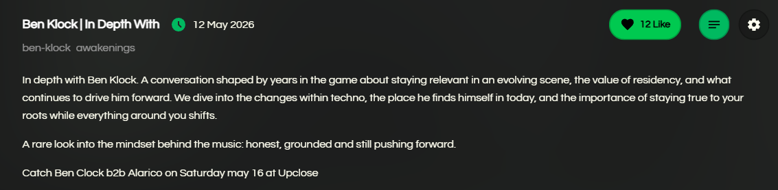 Hide / Show Description Toggle